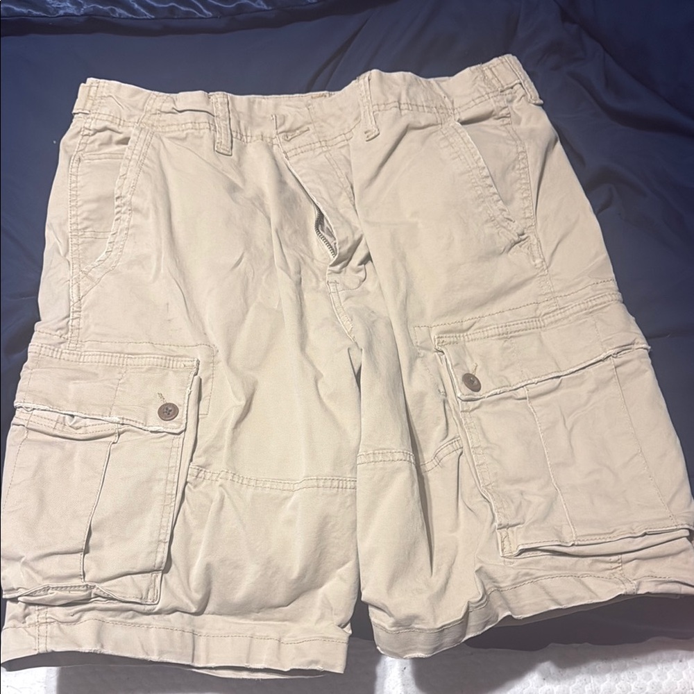Men's Tan Cargo Shorts American eagle